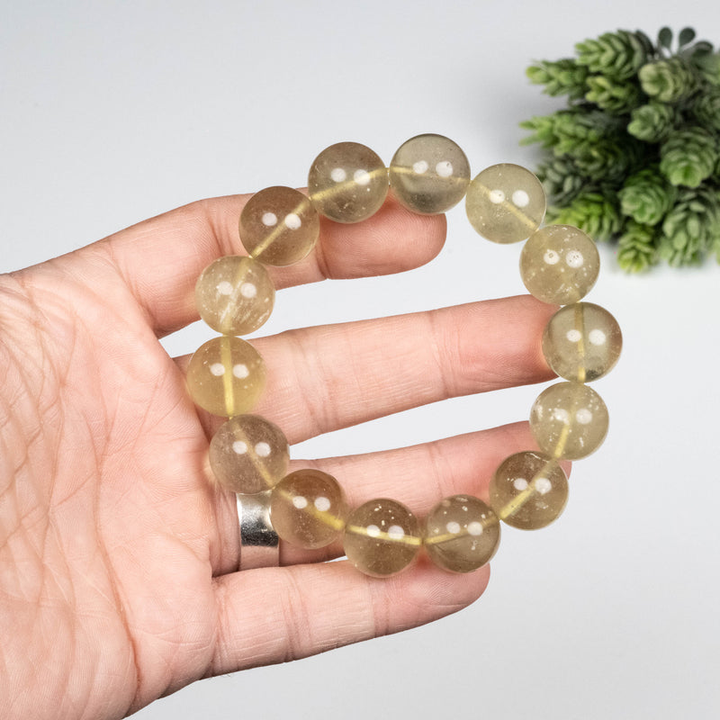 Libyan Desert Glass Bead Bracelet 65.56 g 15mm
