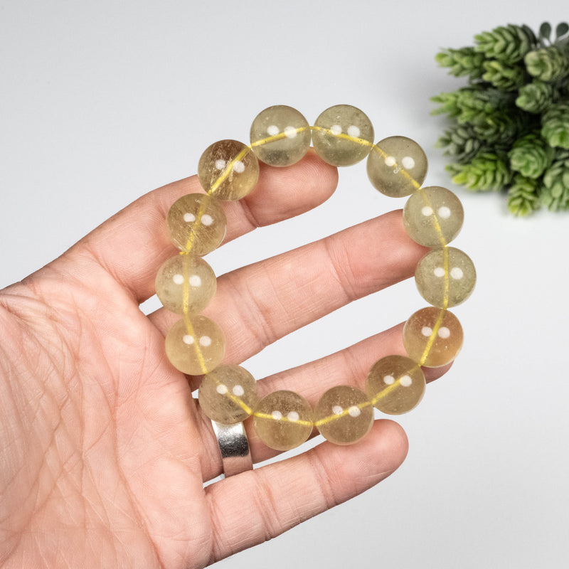 Libyan Desert Glass Bead Bracelet 65.90 g 16mm