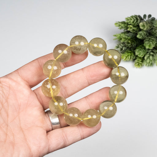 Libyan Desert Glass Bead Bracelet 78.00 g 17mm - InnerVision Crystals