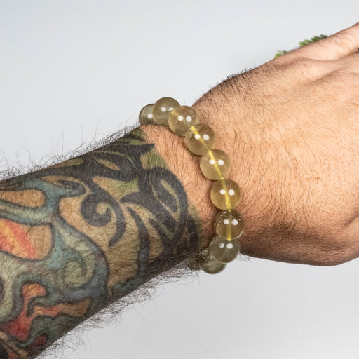 Libyan Desert Glass Bead Bracelet 43.63 g 13mm - InnerVision Crystals