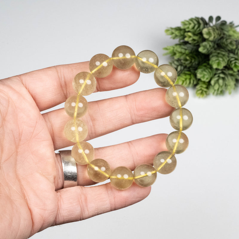 Libyan Desert Glass Bead Bracelet 43.63 g 13mm