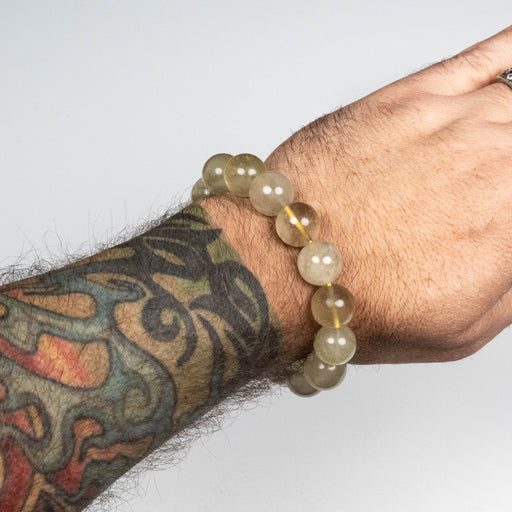 Libyan Desert Glass Bead Bracelet 56.57 g 14mm - InnerVision Crystals
