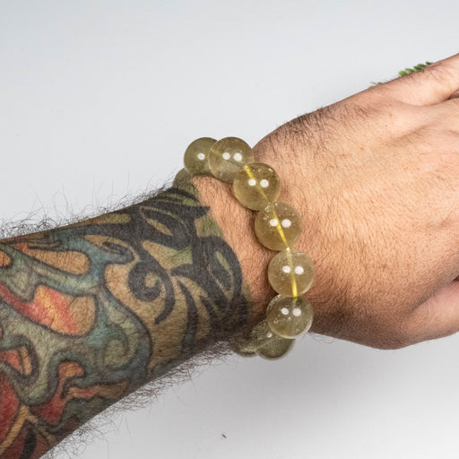 Libyan Desert Glass Bead Bracelet 81.77 g 18mm - InnerVision Crystals