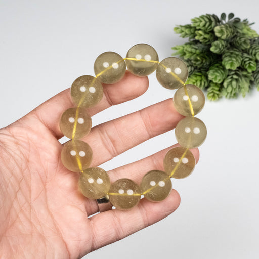 Libyan Desert Glass Bead Bracelet 97.92 g 19mm - InnerVision Crystals