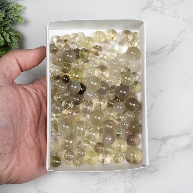 Libyan Desert Glass Beads 5mm - 17mm mix sizes | 250 gram Wholesale Lot - InnerVision Crystals
