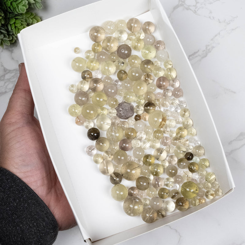 Libyan Desert Glass Beads 5mm - 17mm mix sizes | 250 gram Wholesale Lot - InnerVision Crystals