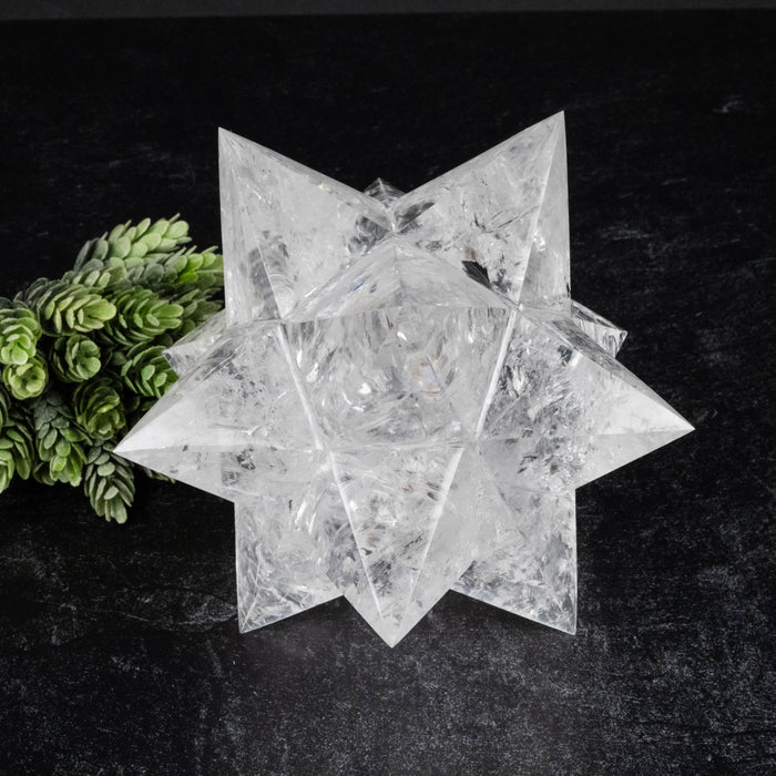 Lemurian Seed Crystal Merkaba Carving 2308 g 178x106mm
