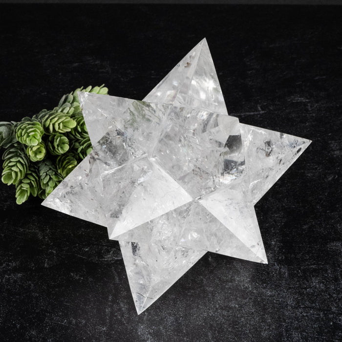 Lemurian Seed Crystal Merkaba Carving 2308 g 178x106mm