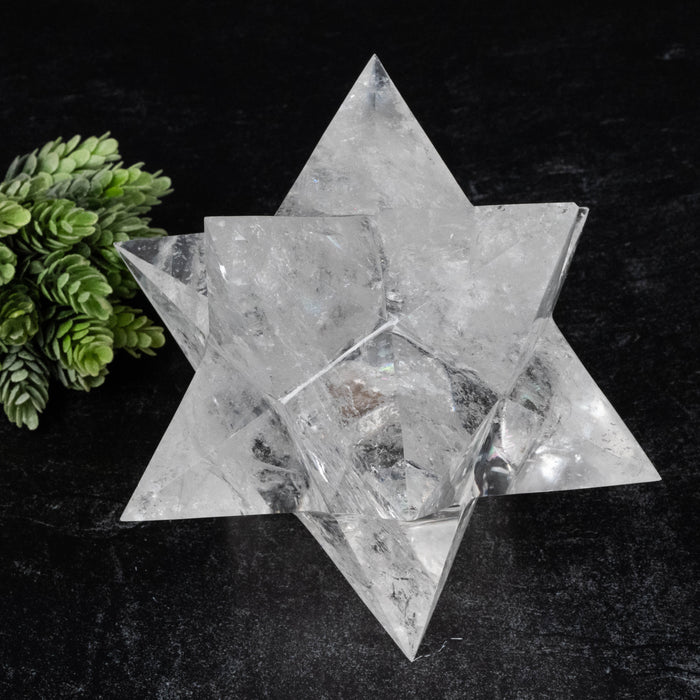 Lemurian Seed Crystal Merkaba Carving 1770 g 165x98mm