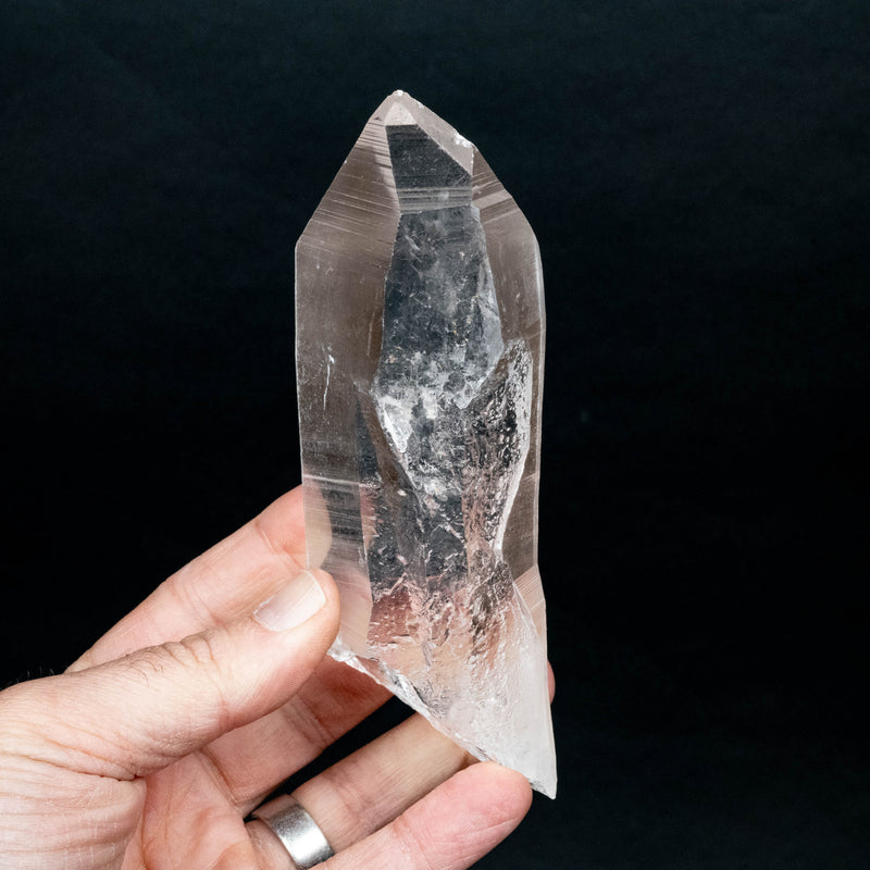 Lemurian Seed Quartz Crystal 347 g 142x46mm - InnerVision Crystals