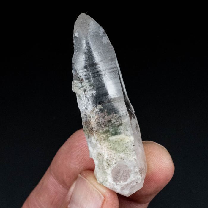 Lemurian Seed Quartz Crystal w/ Clorite 21 g 62x17mm