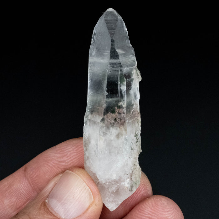 Lemurian Seed Quartz Crystal w/ Clorite 21 g 62x17mm
