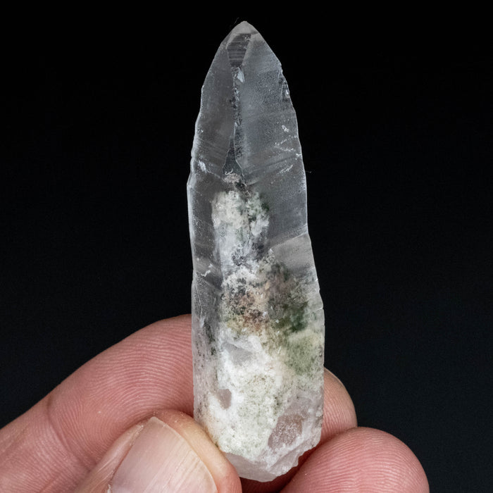 Lemurian Seed Quartz Crystal w/ Clorite 21 g 62x17mm