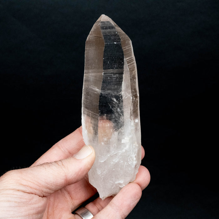 Lemurian Seed Quartz Crystal 277 g 141x43mm