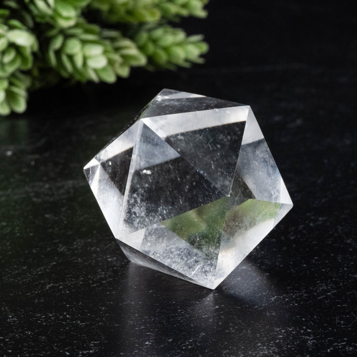 Lemurian Seed Crystal Icosahedron Carving 69 g 34mm