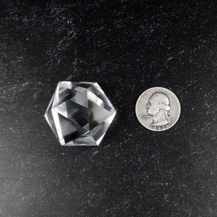 Lemurian Seed Crystal Icosahedron Carving 49 g 31mm