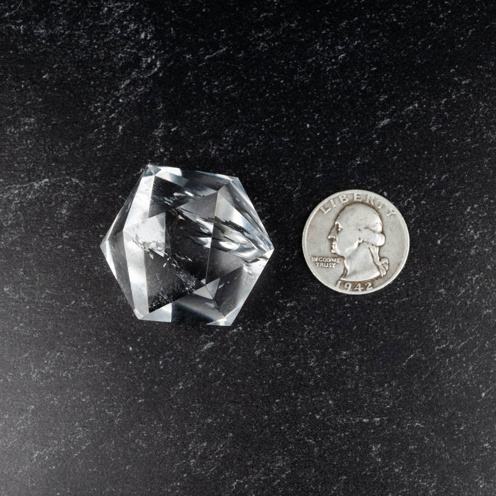 Lemurian Seed Crystal Icosahedron Carving 51  g 31mm