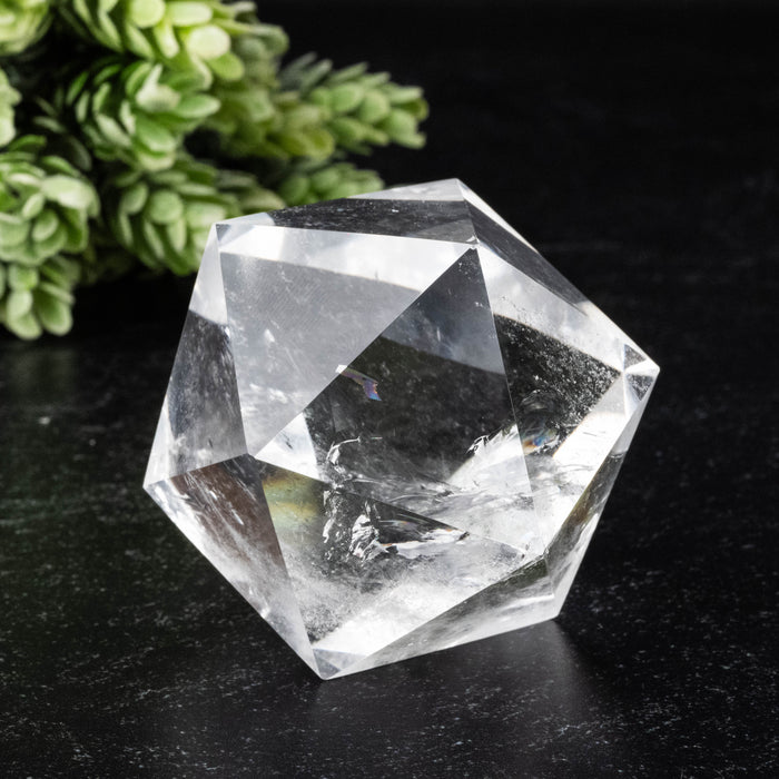 Lemurian Seed Crystal Icosahedron Carving 187 g 48mm