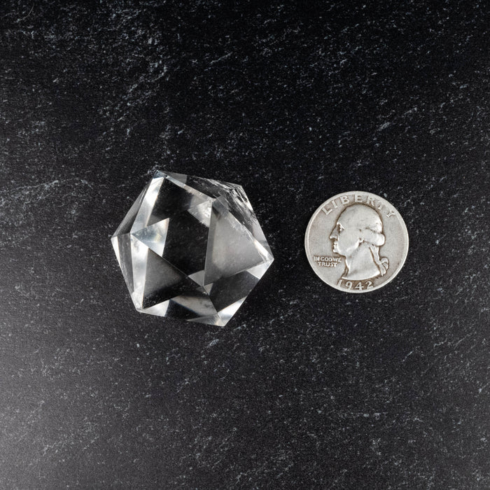 Lemurian Seed Crystal Icosahedron Carving 46 g 30mm