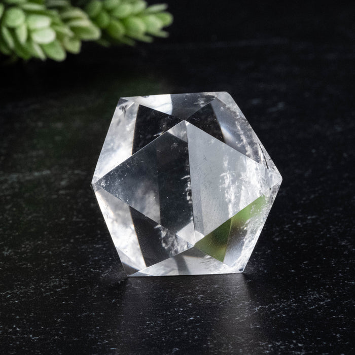 Lemurian Seed Crystal Icosahedron Carving 46 g 30mm