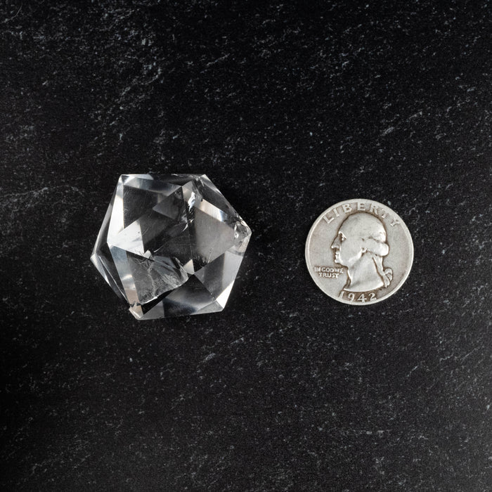 Lemurian Seed Crystal Icosahedron Carving 41 g 28mm