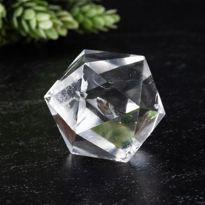 Lemurian Seed Crystal Icosahedron Carving 41 g 28mm