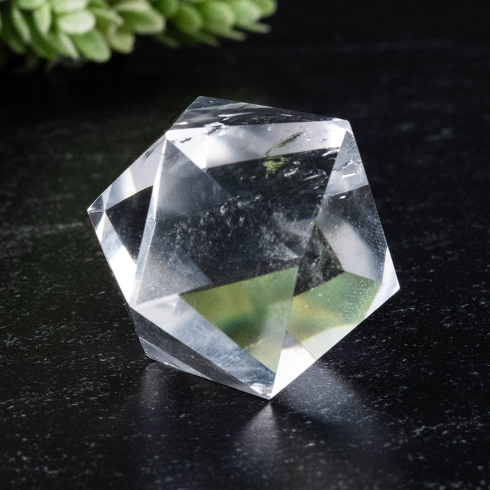 Lemurian Seed Crystal Icosahedron Carving 38 g 28mm