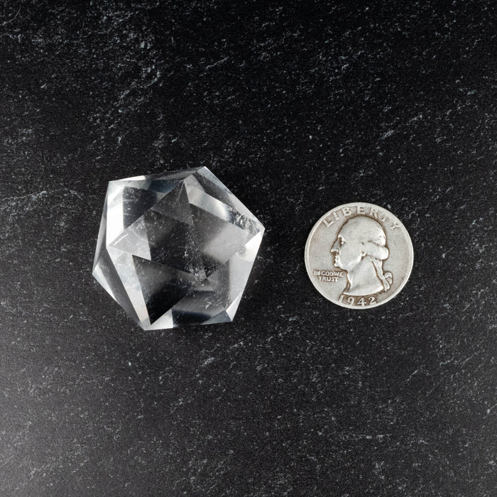 Lemurian Seed Crystal Icosahedron Carving 51 g 32mm