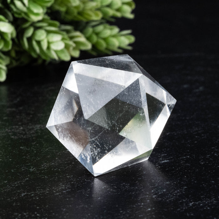 Lemurian Seed Crystal Icosahedron Carving 51 g 32mm
