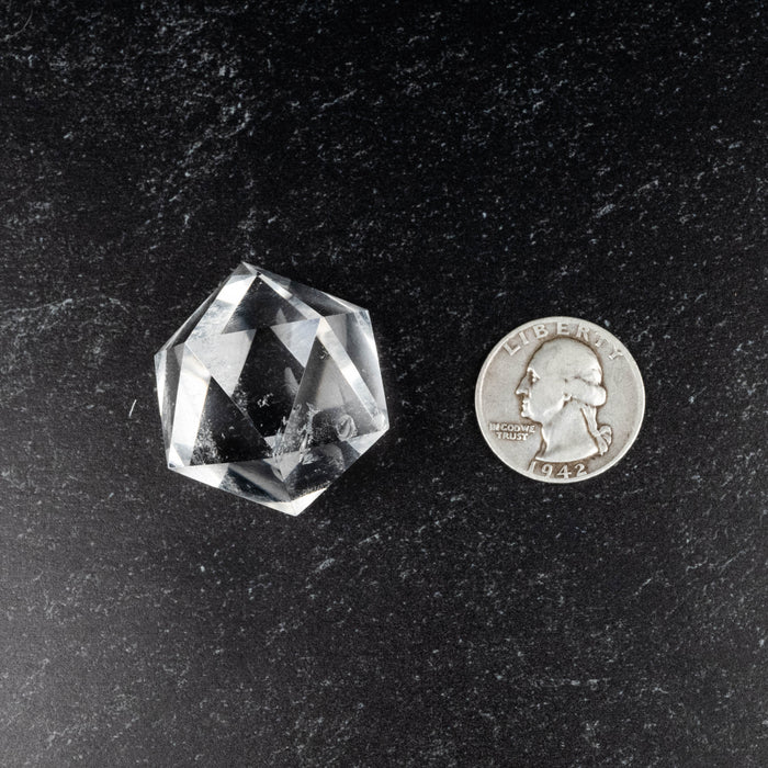 Lemurian Seed Crystal Icosahedron Carving 38 g 28mm