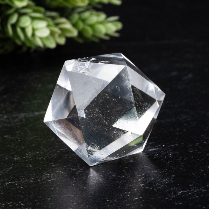 Lemurian Seed Crystal Icosahedron Carving 38 g 28mm