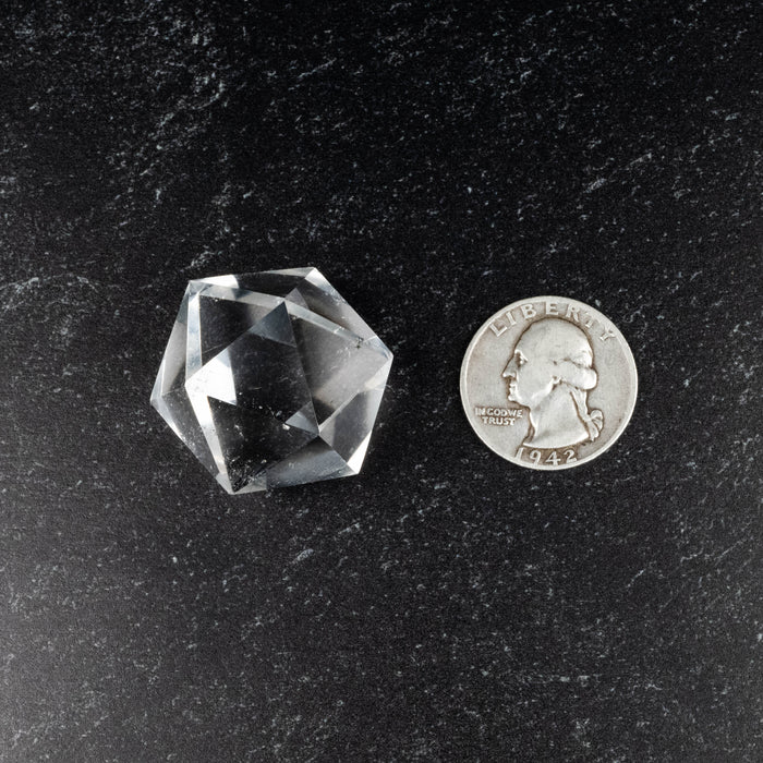 Lemurian Seed Crystal Icosahedron Carving 32 g 27mm