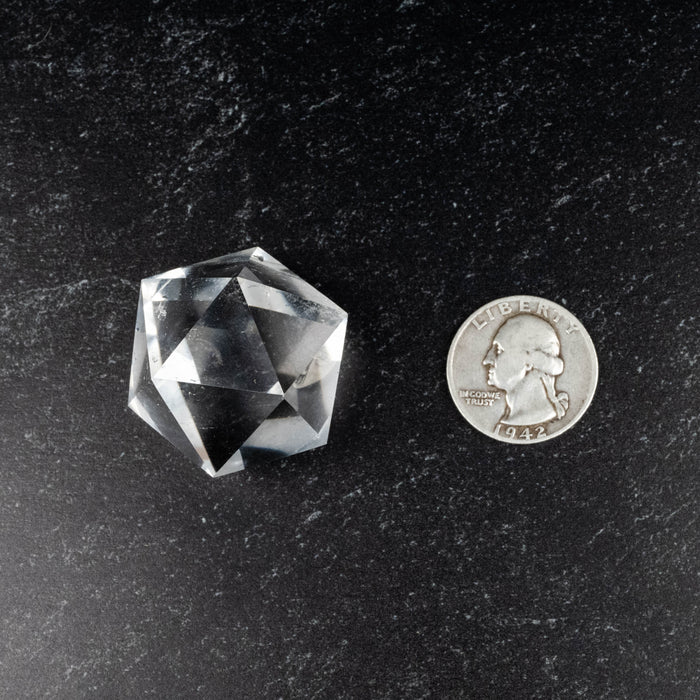 Lemurian Seed Crystal Icosahedron Carving 46 g 30mm