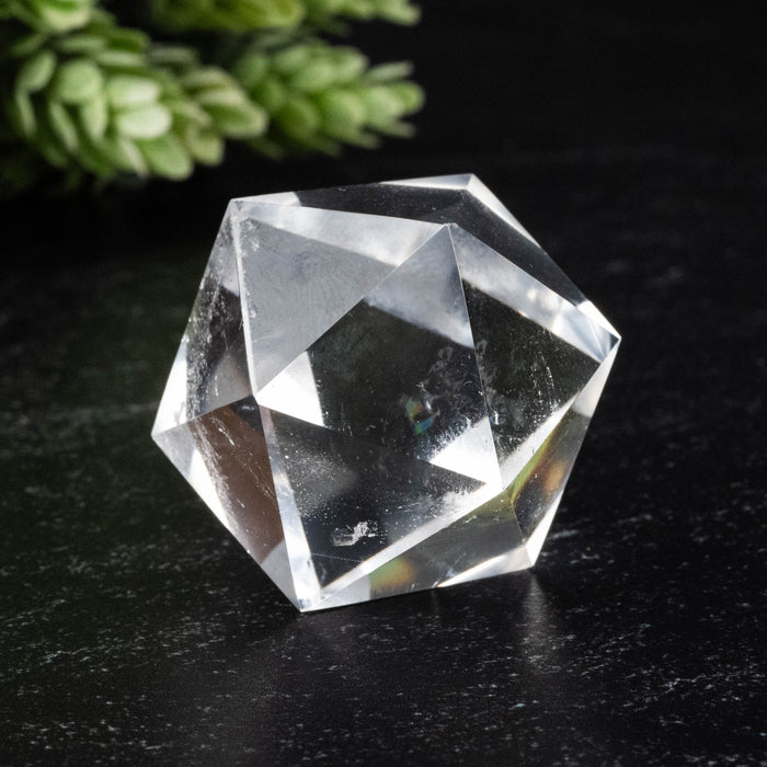 Lemurian Seed Crystal Icosahedron Carving 46 g 30mm