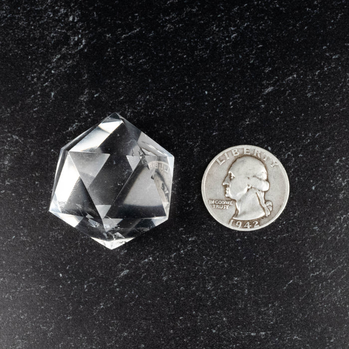 Lemurian Seed Crystal Icosahedron Carving 41 g 29mm