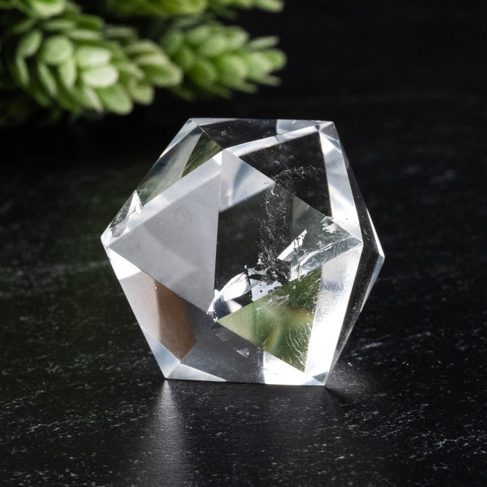 Lemurian Seed Crystal Icosahedron Carving 41 g 29mm