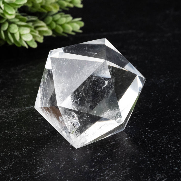 Lemurian Seed Crystal Icosahedron Carving 96 g 38mm