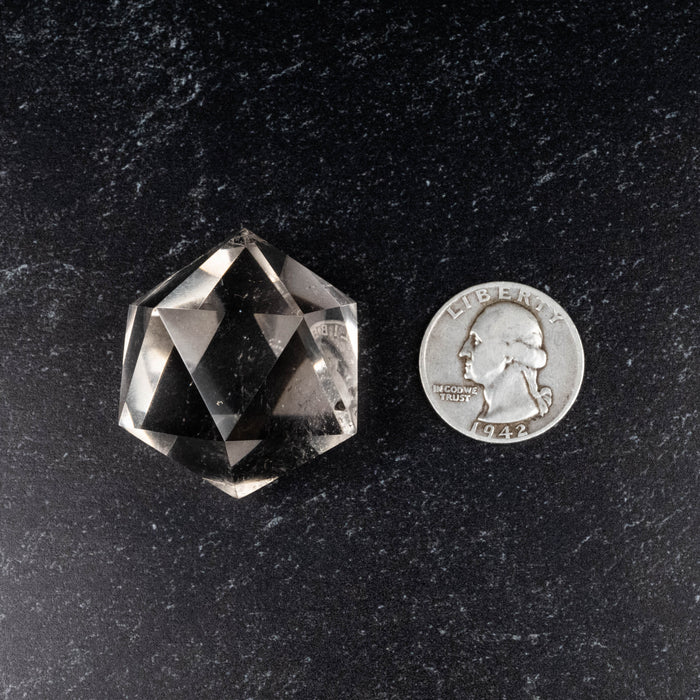 Lemurian Seed Crystal Icosahedron Carving 48 g 30mm