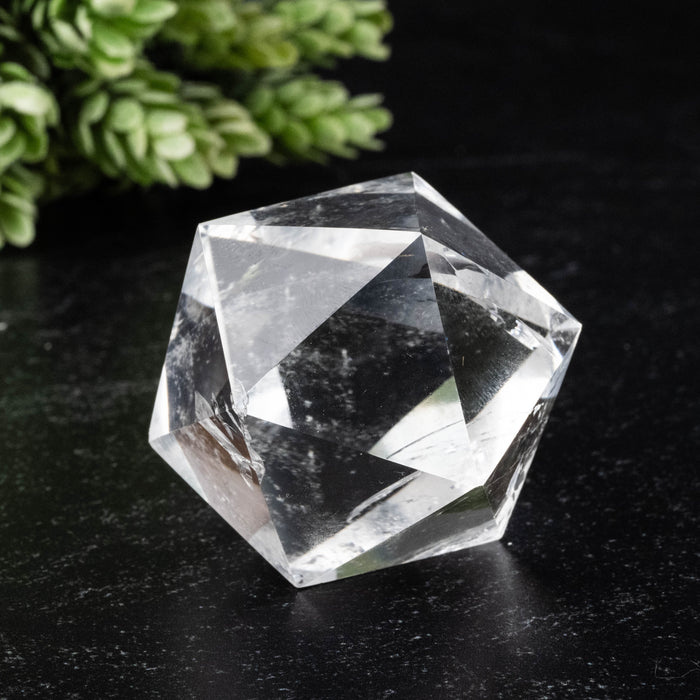 Lemurian Seed Crystal Icosahedron Carving 87 g 37mm