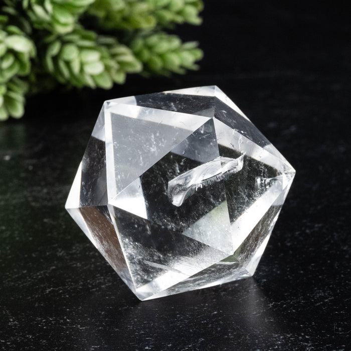 Lemurian Seed Crystal Icosahedron Carving 90 g 37mm
