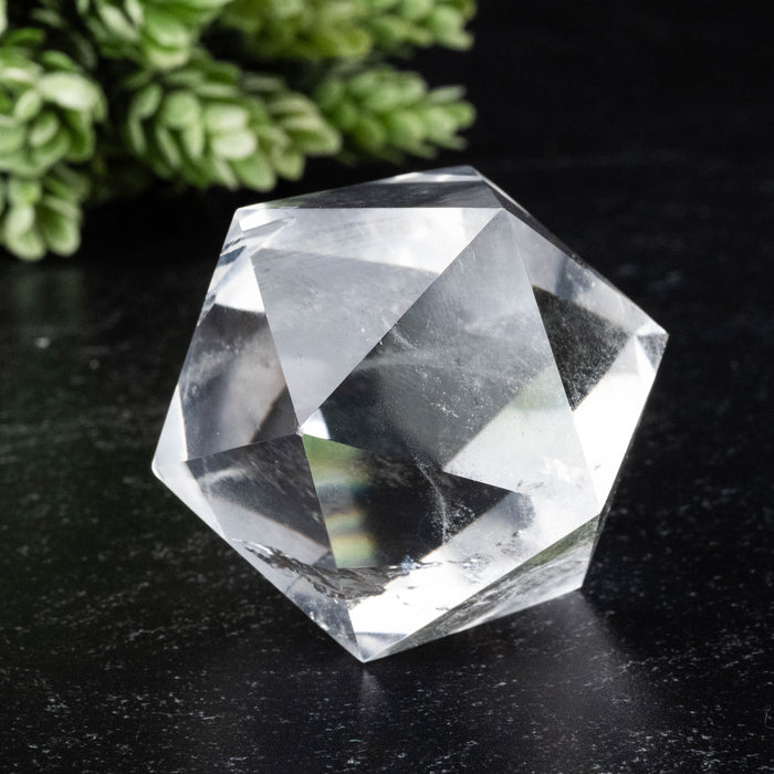 Lemurian Seed Crystal Icosahedron Carving 102 g 39mm