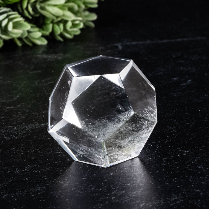 Lemurian Seed Crystal Dodecahedron Carving 64 g 32mm
