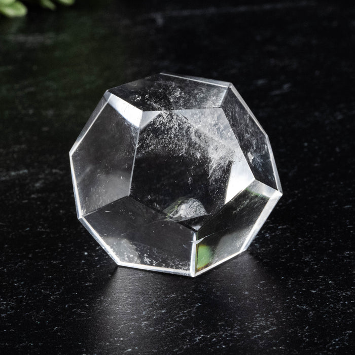 Lemurian Seed Crystal Dodecahedron Carving 55 g 31mm