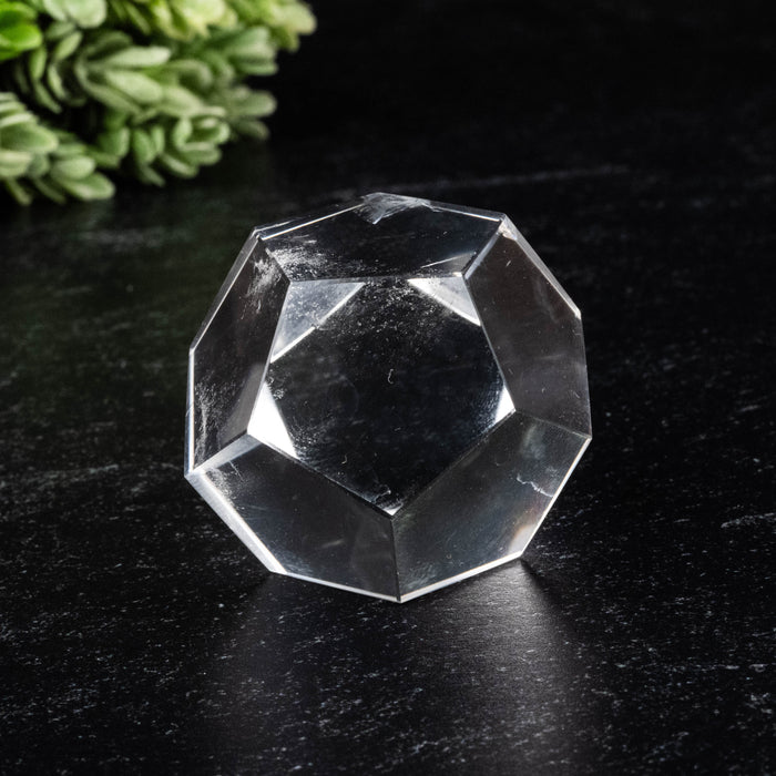 Lemurian Seed Crystal Dodecahedron Carving 92 g 36mm