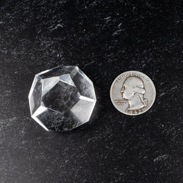 Lemurian Seed Crystal Dodecahedron Carving 42 g 28mm