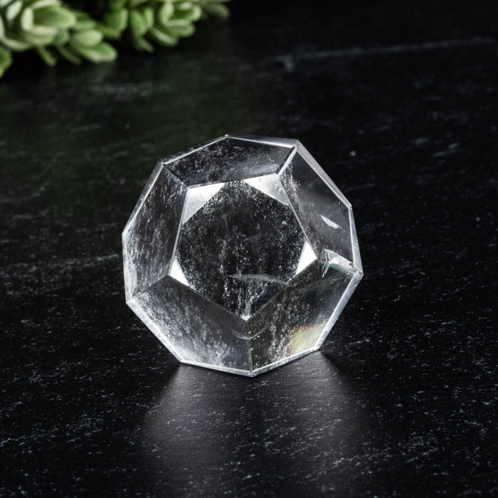 Lemurian Seed Crystal Dodecahedron Carving 42 g 28mm