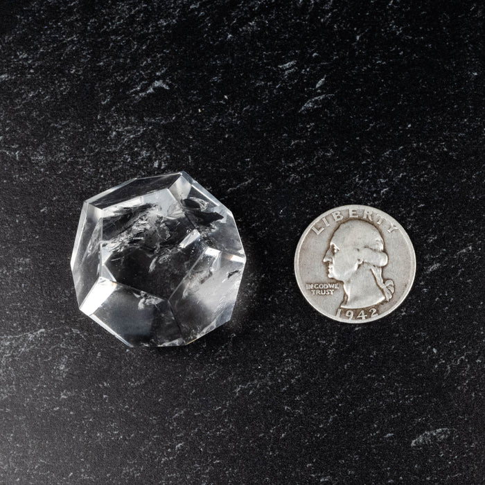 Lemurian Seed Crystal Dodecahedron Carving 41 g 28mm