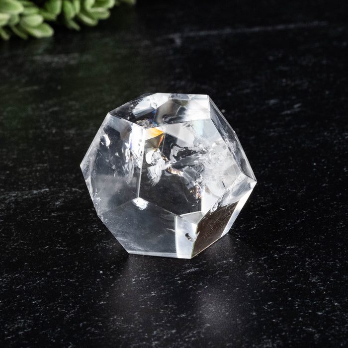 Lemurian Seed Crystal Dodecahedron Carving 41 g 28mm