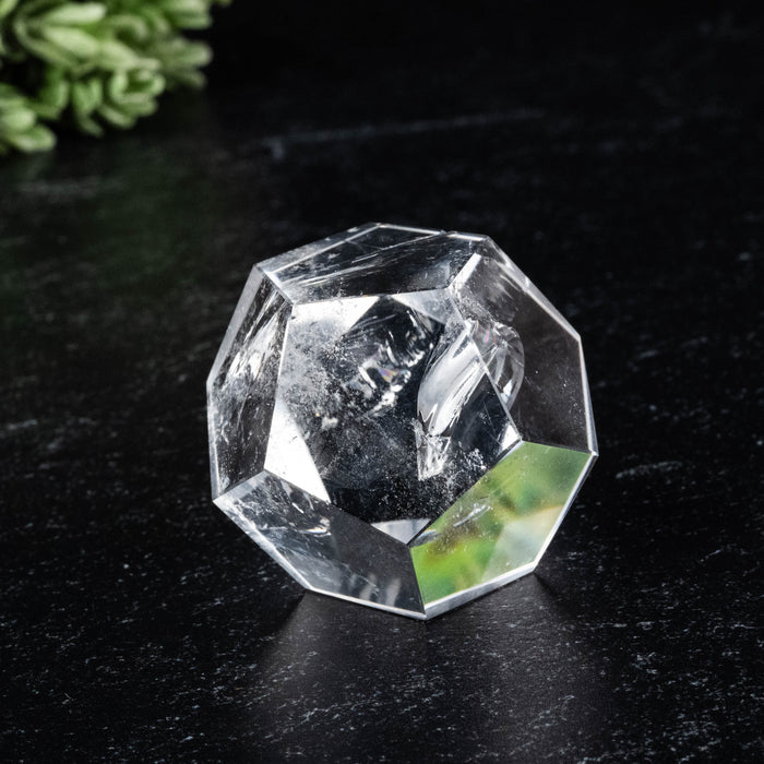 Lemurian Seed Crystal Dodecahedron Carving 69 g 33mm