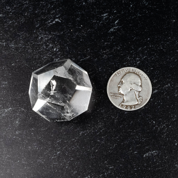 Lemurian Seed Crystal Dodecahedron Carving 38 g 27mm